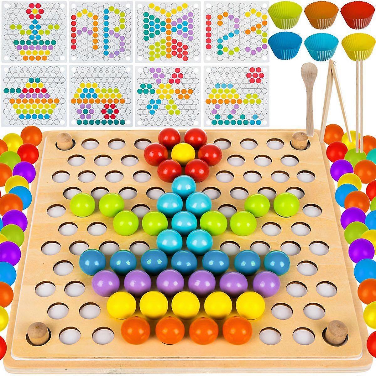 Puzzle con cuentas de madera 22403