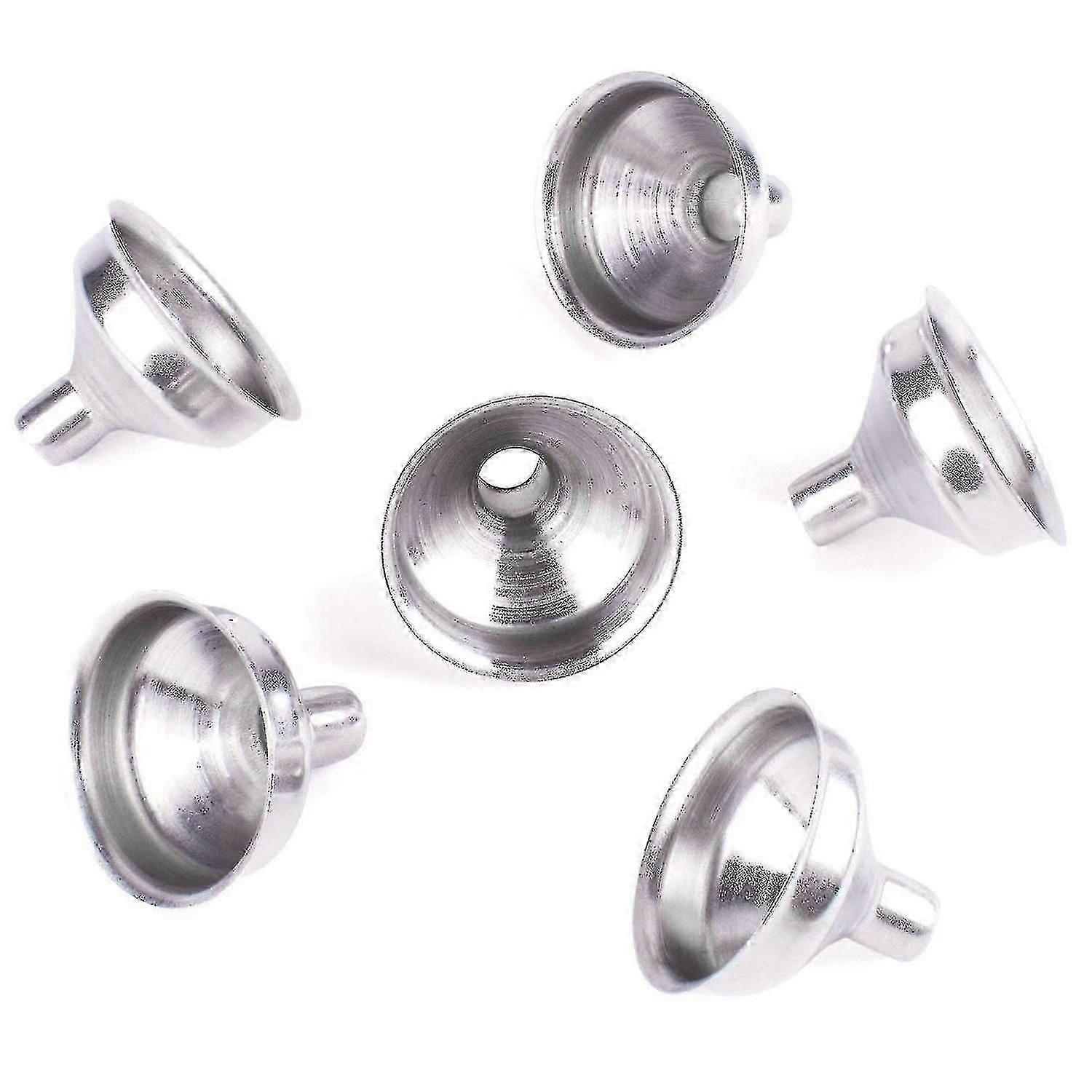6pcs Stainless Steel Mini Funnels