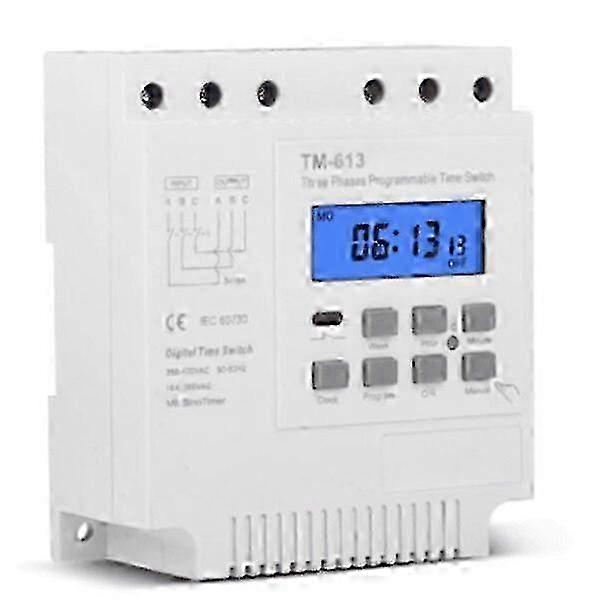 Three-phase Reliable Timer Switch, 380V 415v, 24-hour Multi-program Programmable