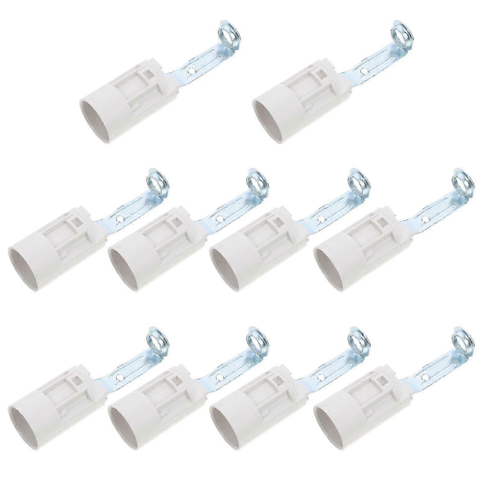 Candelabra Socket Replacement Light Holder for Lamp Use 10Pcs