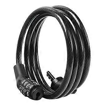 Bike Lock 4 Digit Password Prevent Theft Steel Cable Lock for Mountain Bikes Electric Bikes Accessories