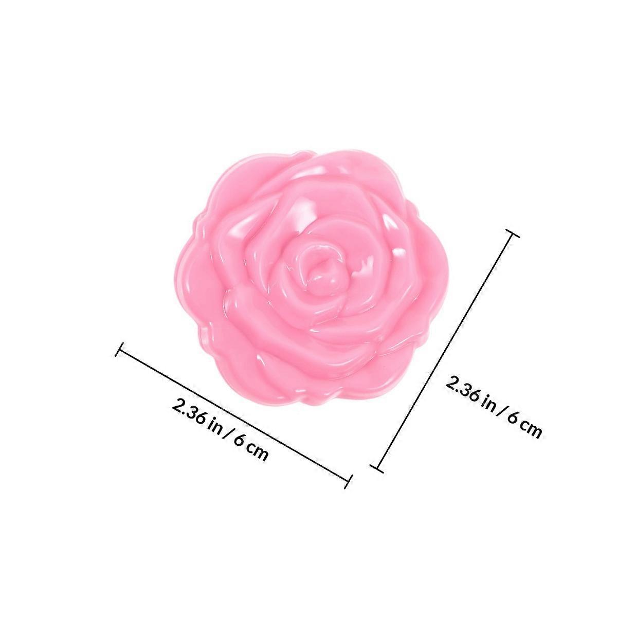 Makeup Mirror Foldable for 6Pcs Rose Shape Compact Cosmetic Mirror