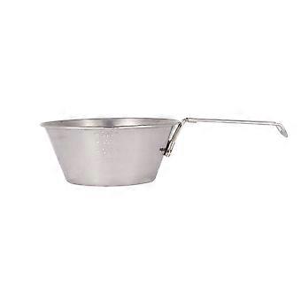Stainless Steel Food Bowl with Handle for Campers Hiking Rust Free 1Set