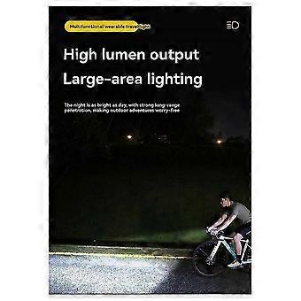 Rechargeable Wrist Mount LED Light for Outdoor Activities Waterproof IPX5 3 Modes & SOS Ideal for Camping Cycling Black