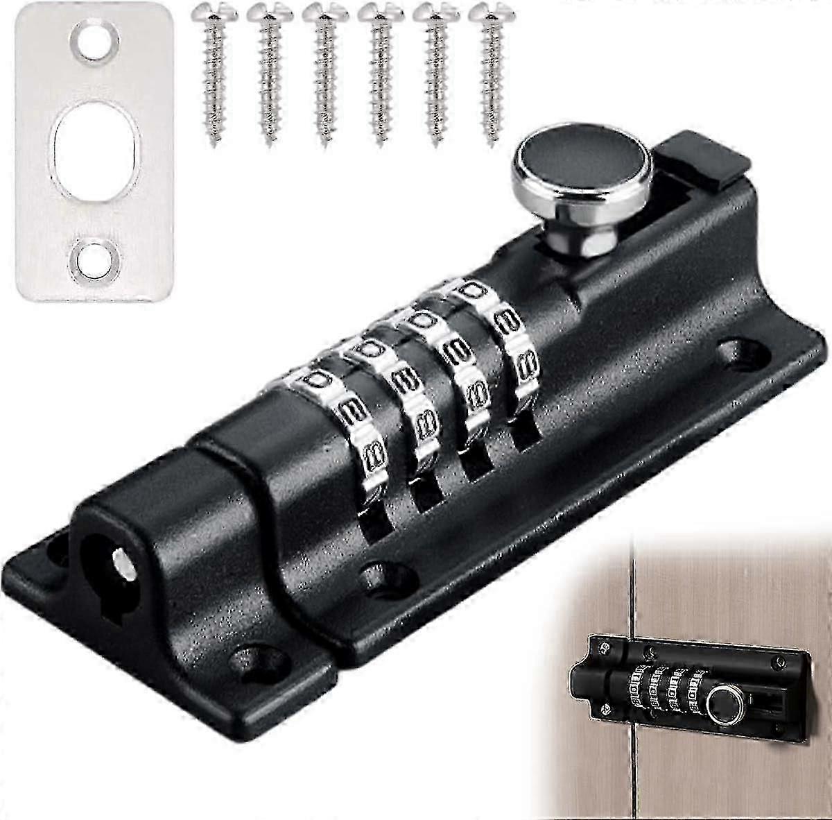 Code Door Lock, Code Lock, Waterproof 4-Digit Combination Lock, Combination Padlock