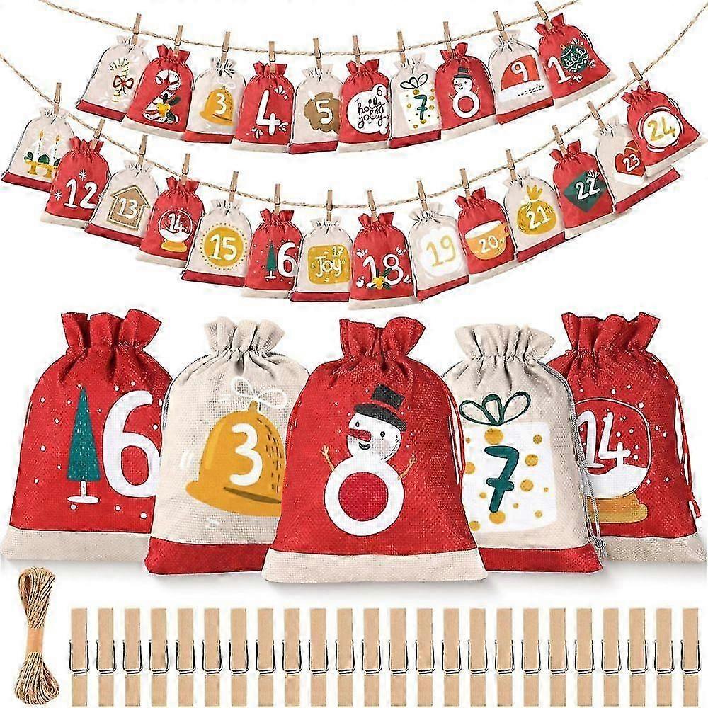 Calendar Gift Bag 24 - 24 sets