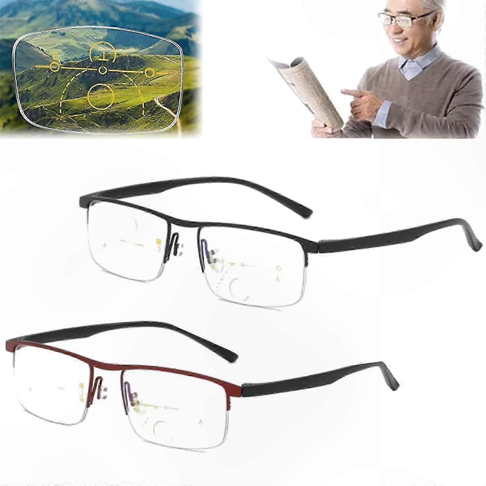 Intelligent Progressive Reading Glasses with Anti-Blue Light Technology