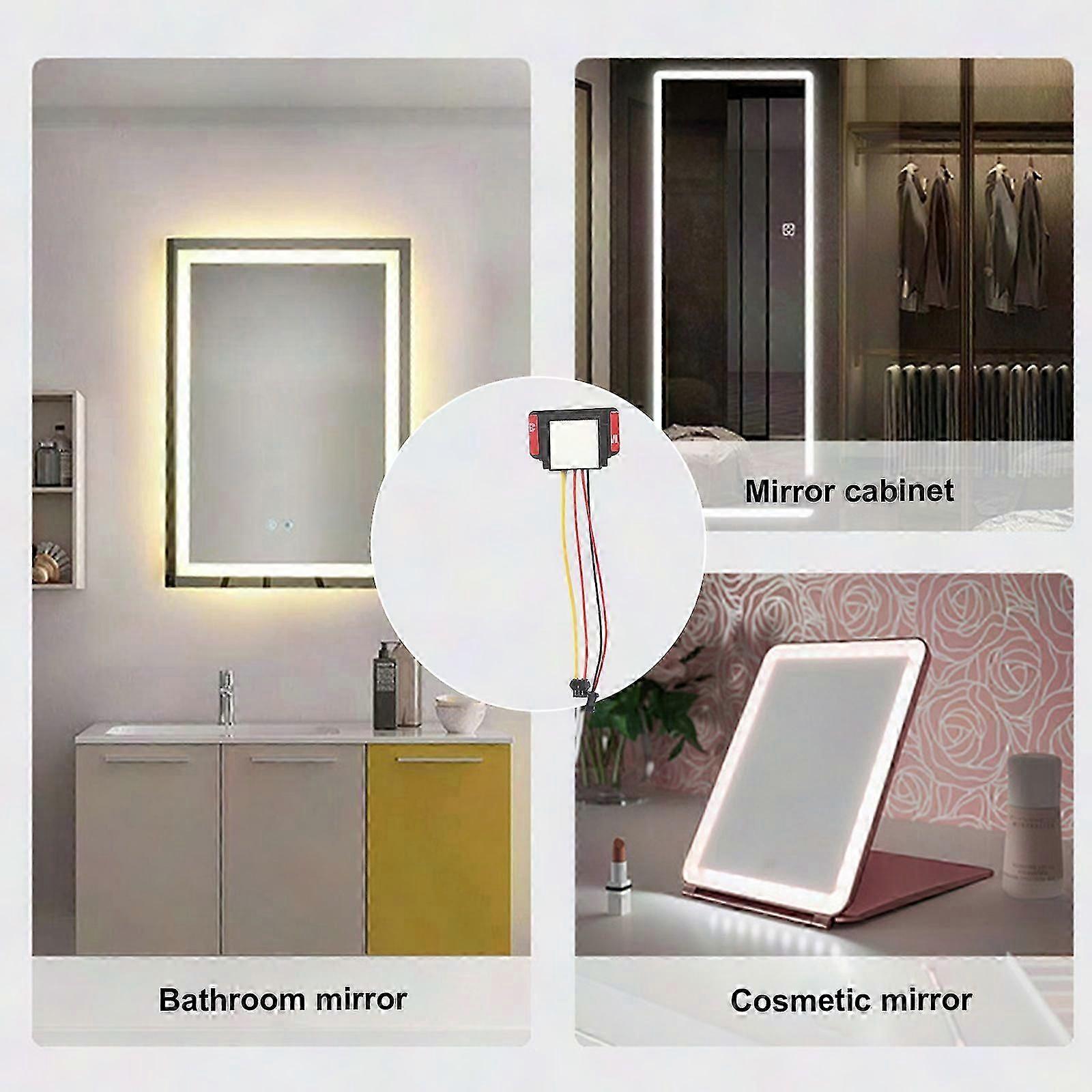 Stylish Touch-Sensitive Multifunction Indoor Mirrors Lighting