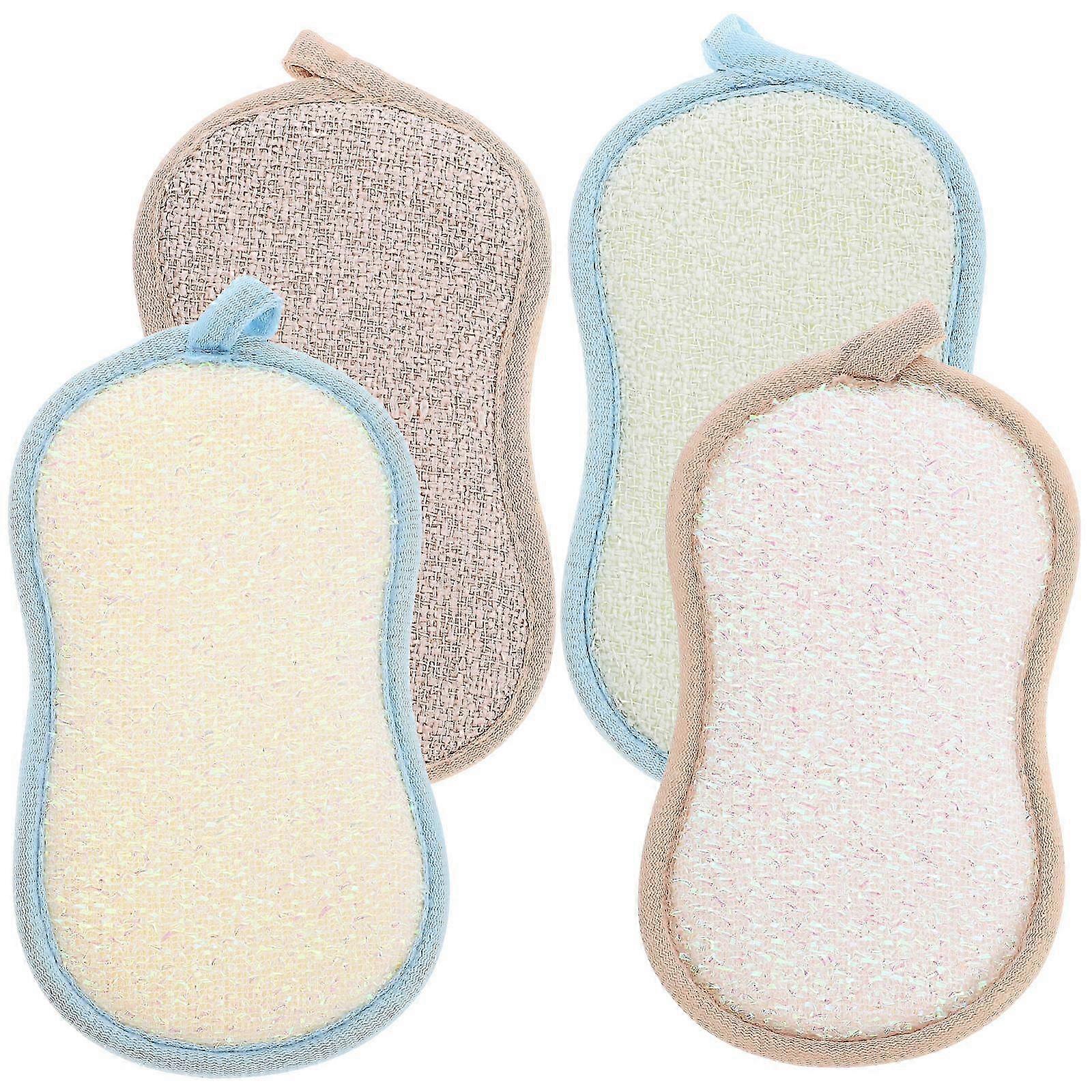 Multi-Function Dish Sponge compatible with Kitchen Cleaning 6Pcs Assorted Color