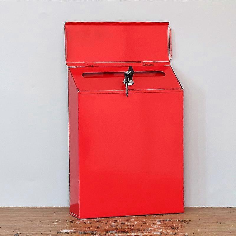 Retro Iron Wall Mounted Lockable Mailbox