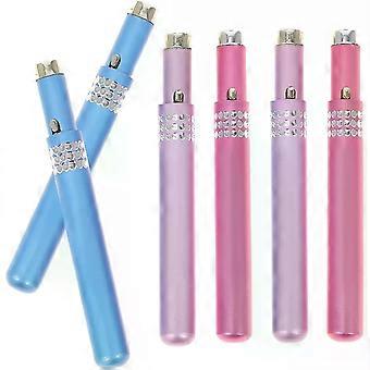 6 Pcs Retractable Lip Brush, Metal Shell Fibre Lipstick Applicator