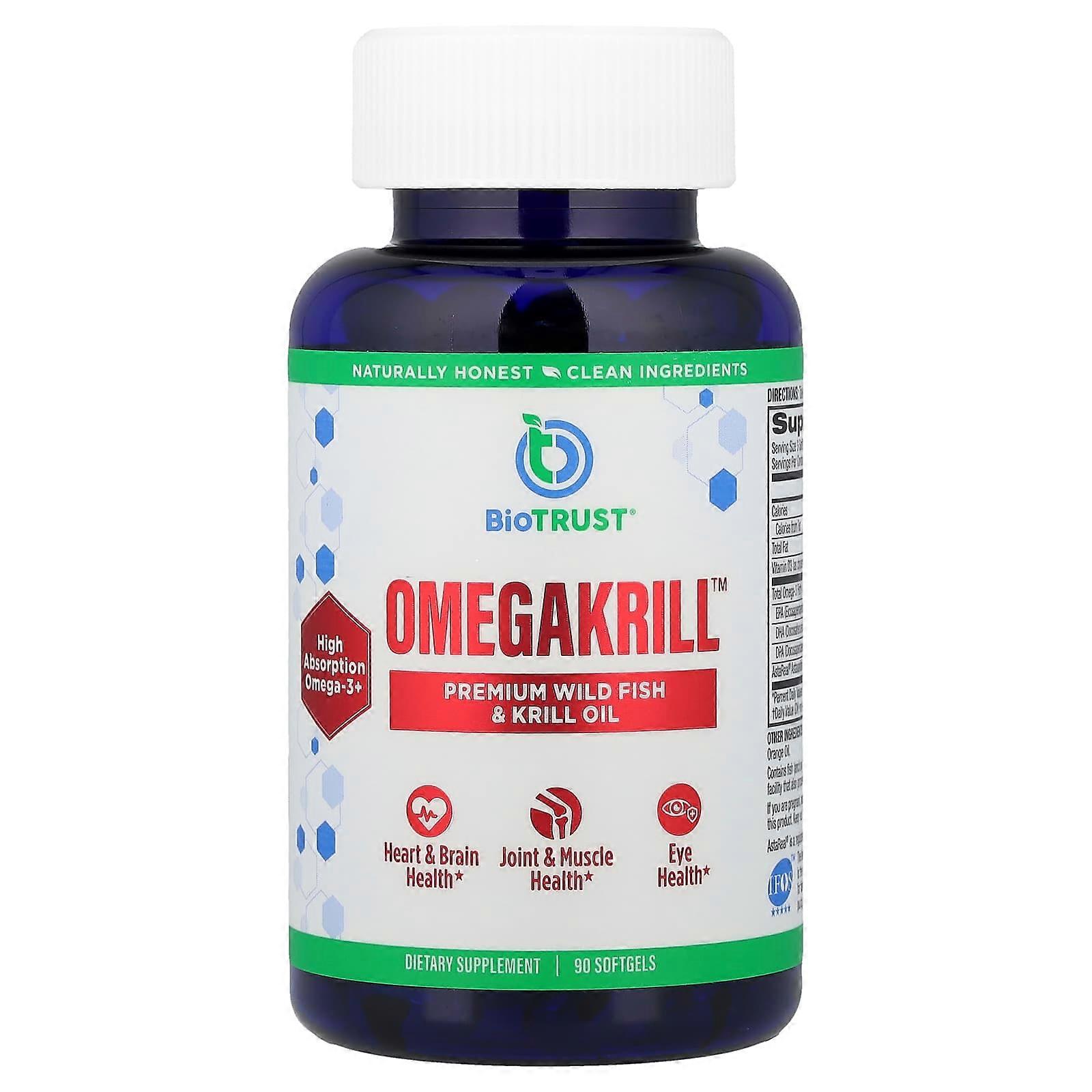 BioTRUST, OmegaKrill™, 90 Softgels