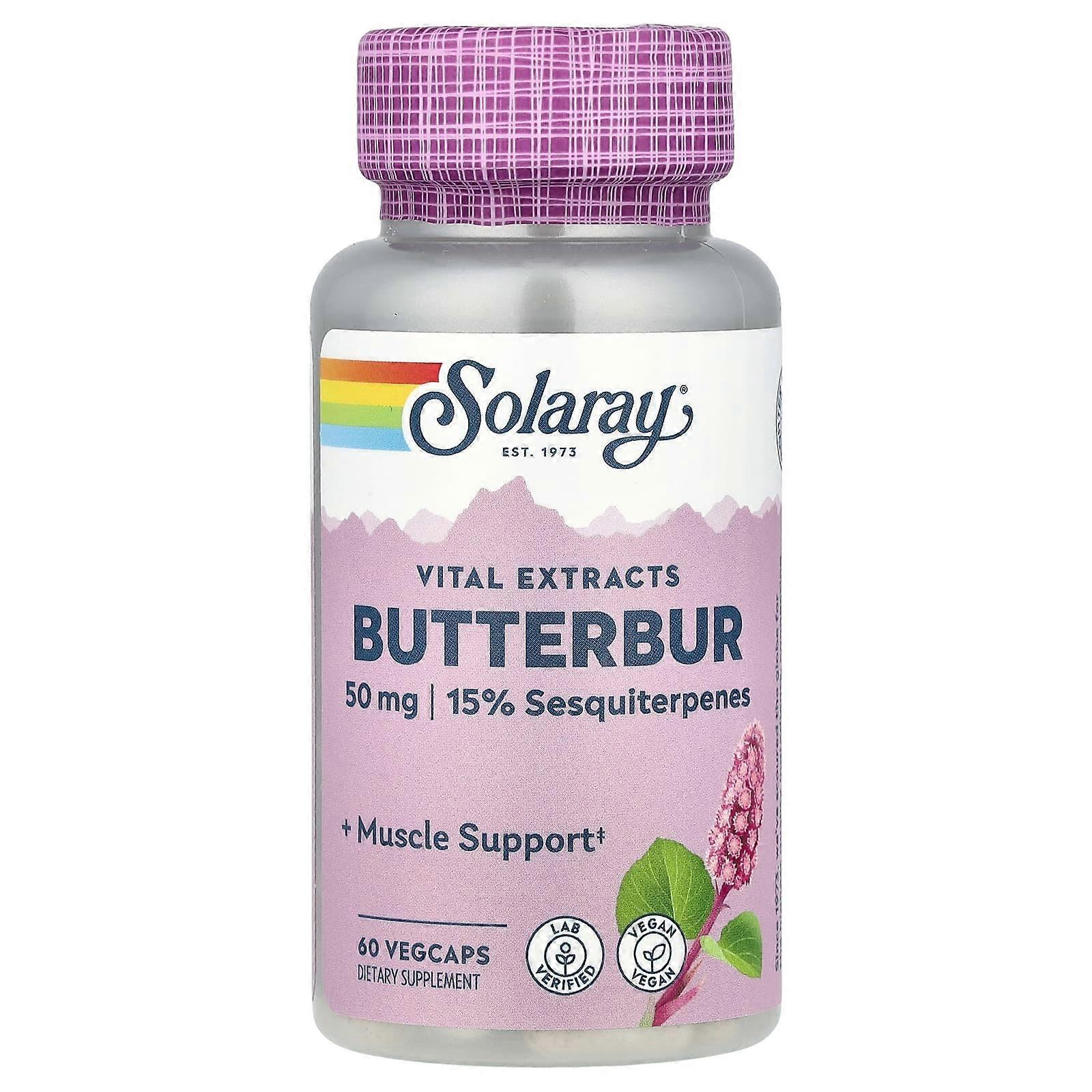 Solaray, Butterbur , 50 mg, 60 VegCaps