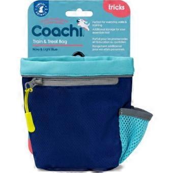 Halti Coachi Train & Treat Bag With Draw String Closure, REG,Blue/Navy