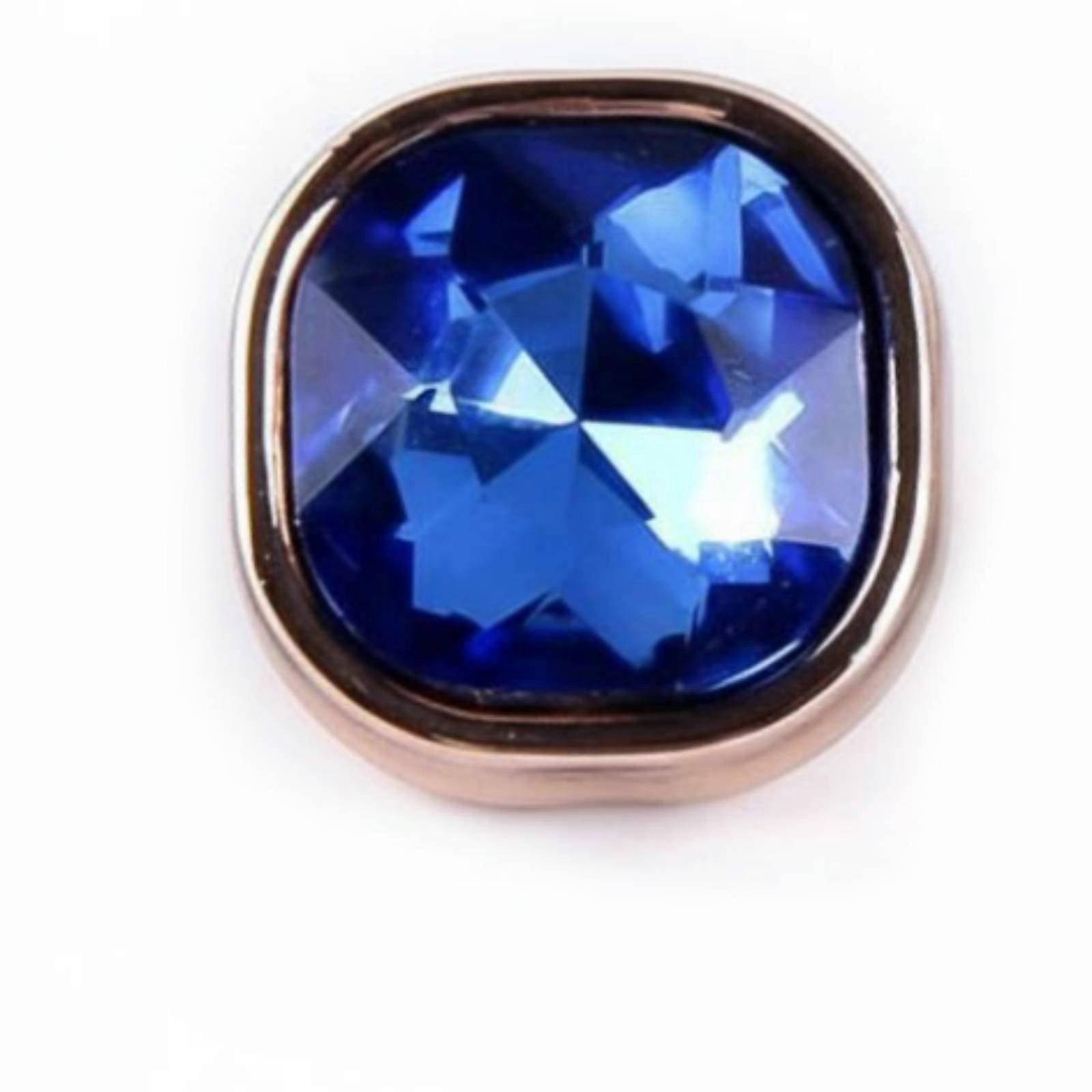 Square Crystal Button Luxurious Appearance Rhinestone Shirt Button Sparkling