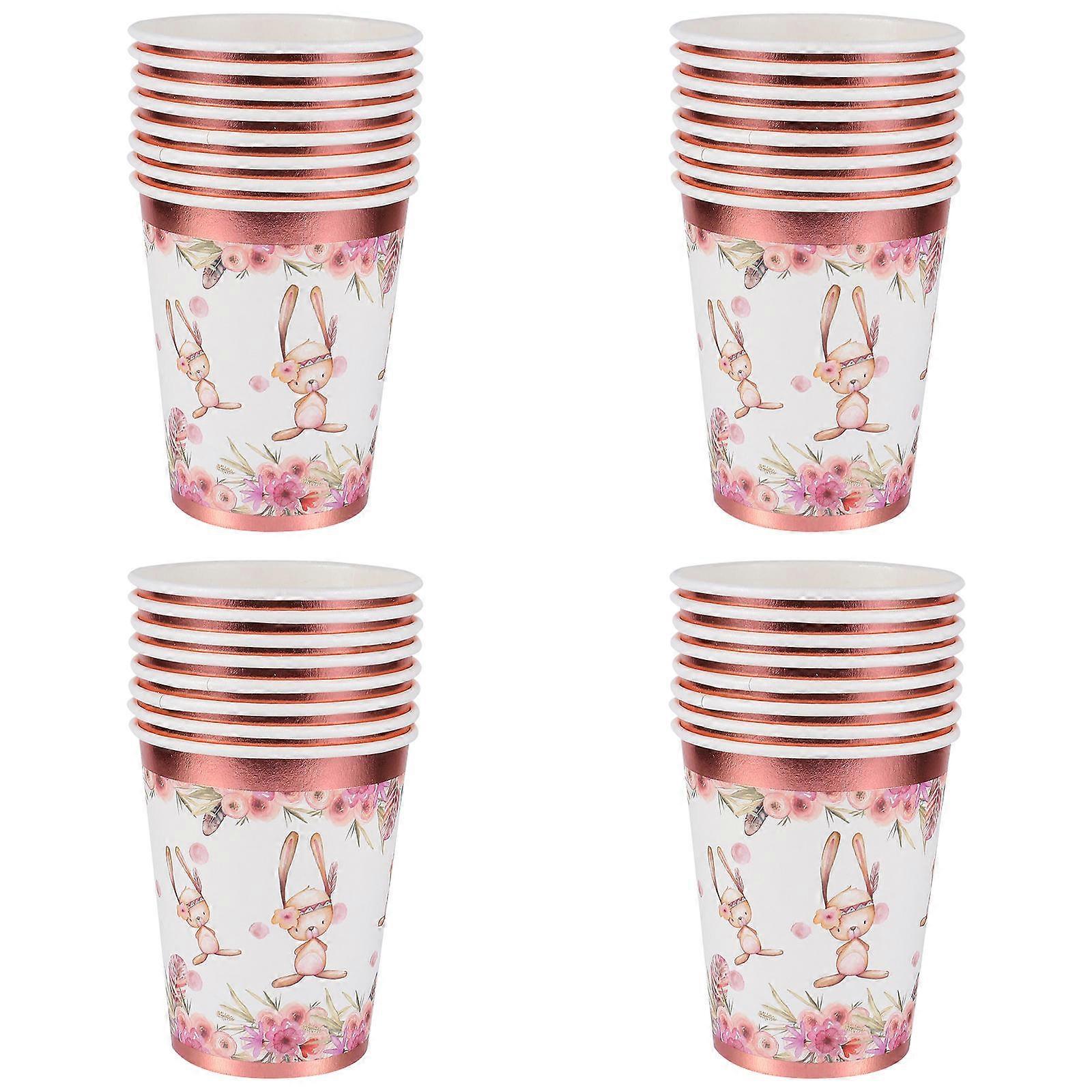 Assorted Color Bronzing Paper Cup compatible with Party 4Set