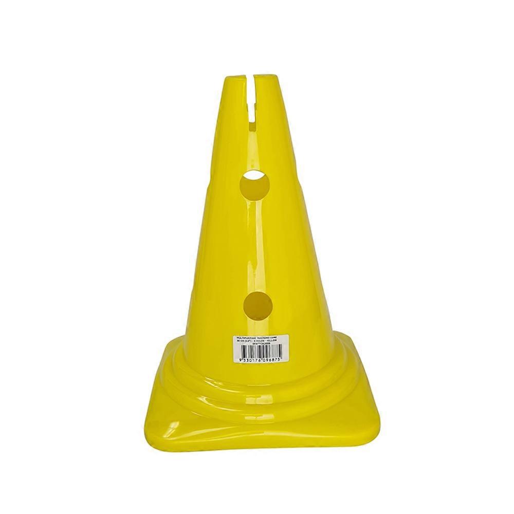 and Durable Patrick Yellow Multipurpose 8-Holes Training Cone 30cm