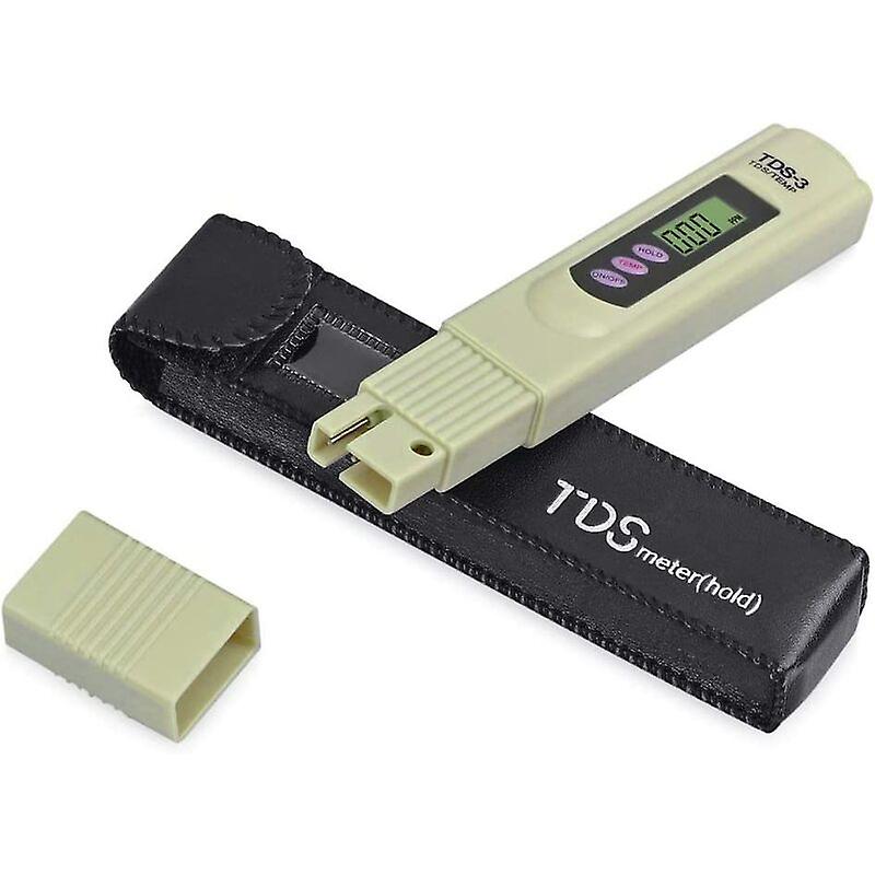 LCD TDS-3 Drinking Water Quality Meter Digital Tester Temperature PPM Test Meter Pen Analyzer for Measuring Drinking Water, Hydroponics, Aquarium, Poo