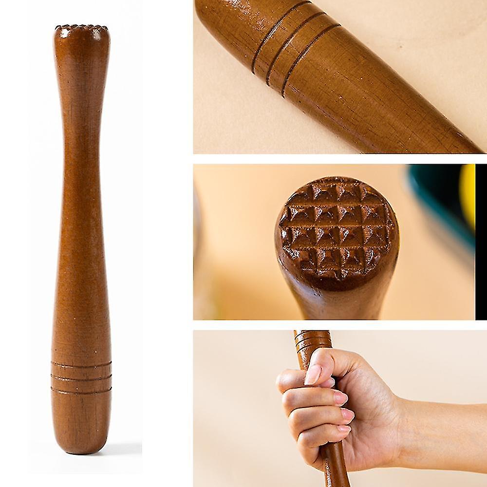 thumbnail image 2 of A Bar Above Extra Long 12" Wooden Cocktail Muddler - Professional Hardwood Drink Muddler 2 of 11