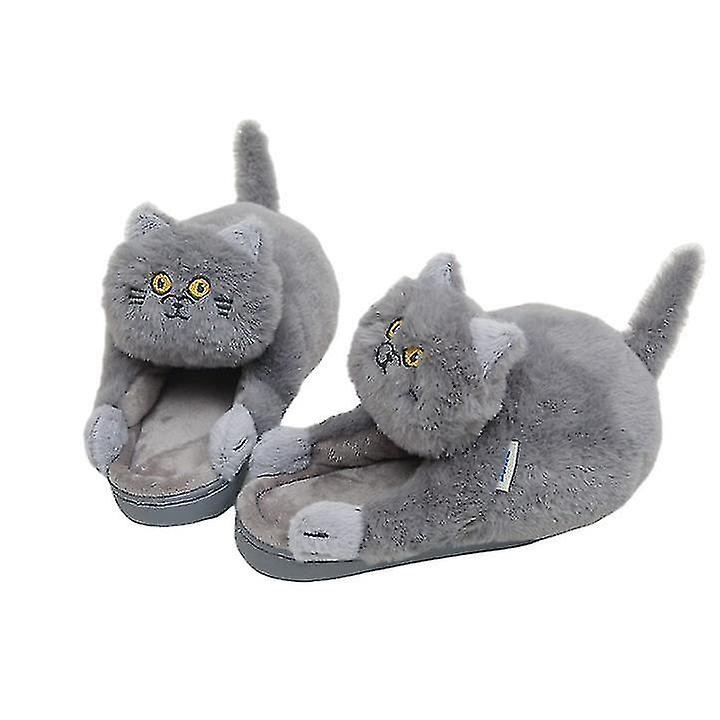 القط نصف كعب أحذية القطن