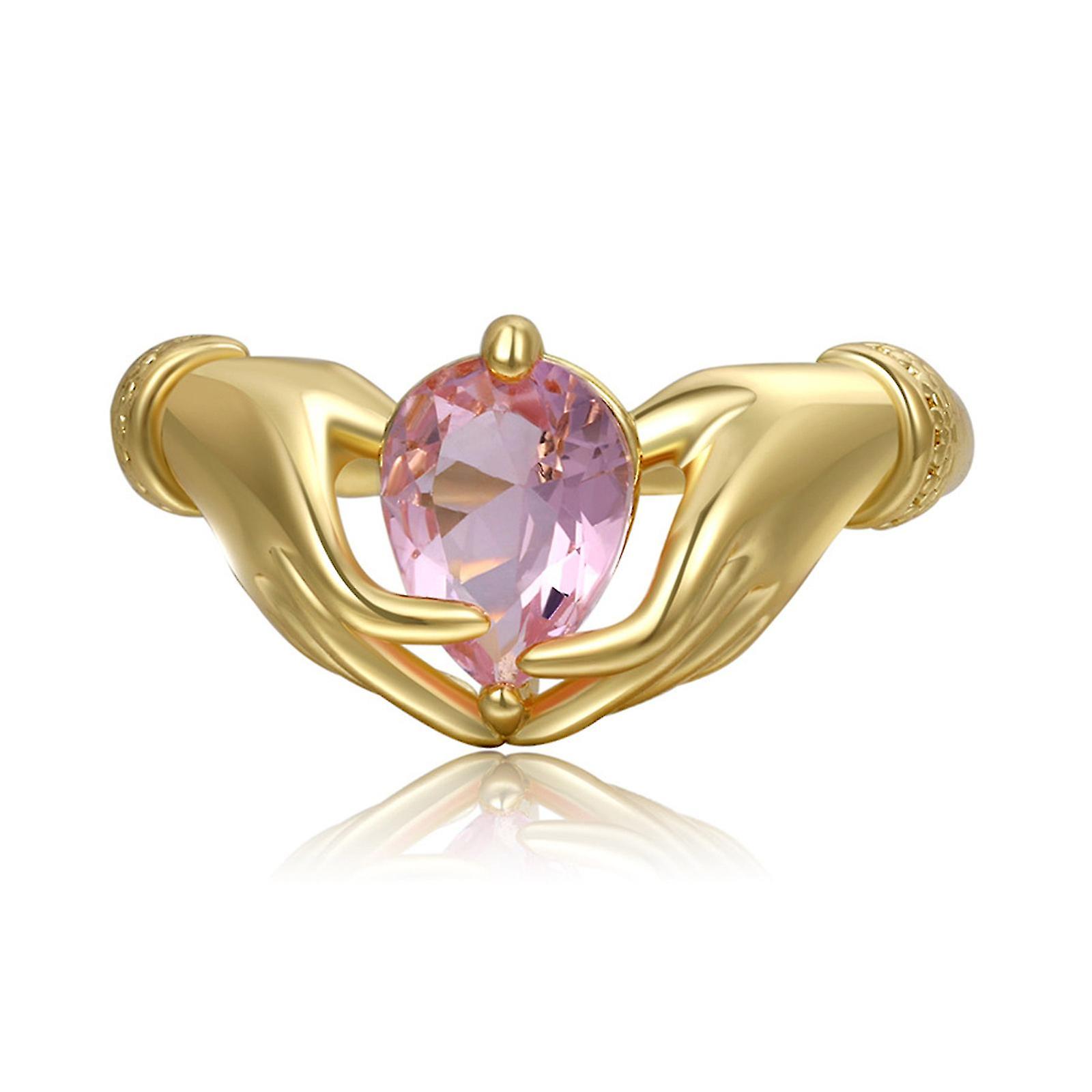 Kalp ve Eller Band Yüzük Düğün Takı El Yapımı Hediye Karısı Kadınlar Kız SX