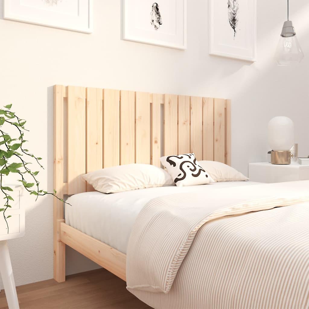Headboard 125.5x4x100 cm solid pine wood