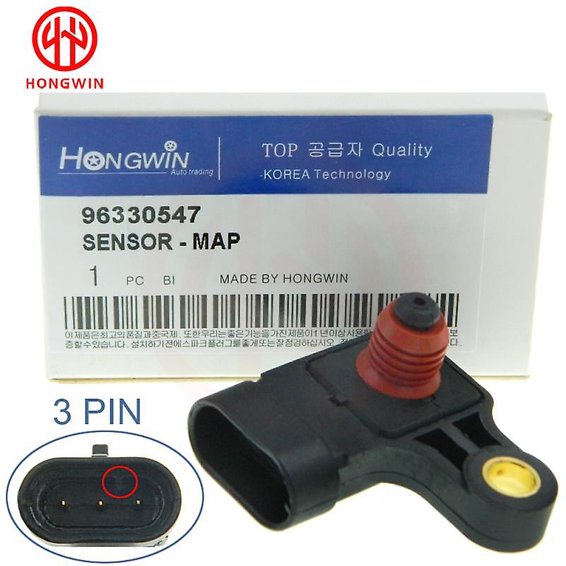 HZTWFC MAP Sensor 25184081 / 96378860 – Compatible With Chevrolet Aveo & Aveo5 1.6L (2007-2014 Models)