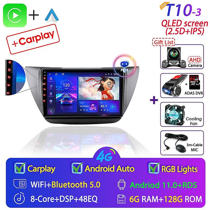 For Mitsubishi Lancer 9 Cs 2000-2010 Android 11 Car Radio Multimedia Video Player 2din Gps Carplay Dvd Head Unit Stereo Speakers