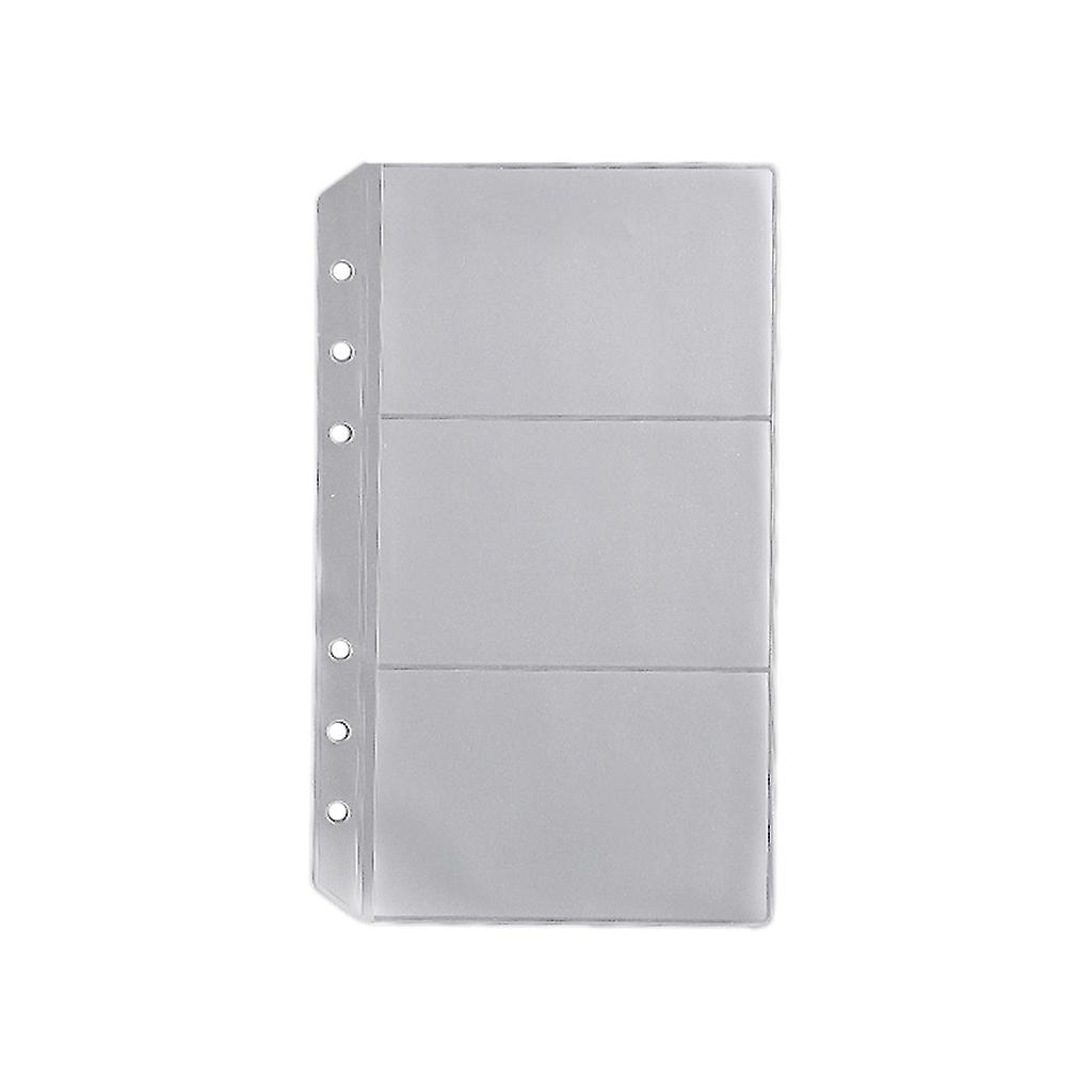 10stk A5 A6 bind cover klar PVC lynlås bind lommer, 6-ring budget bind