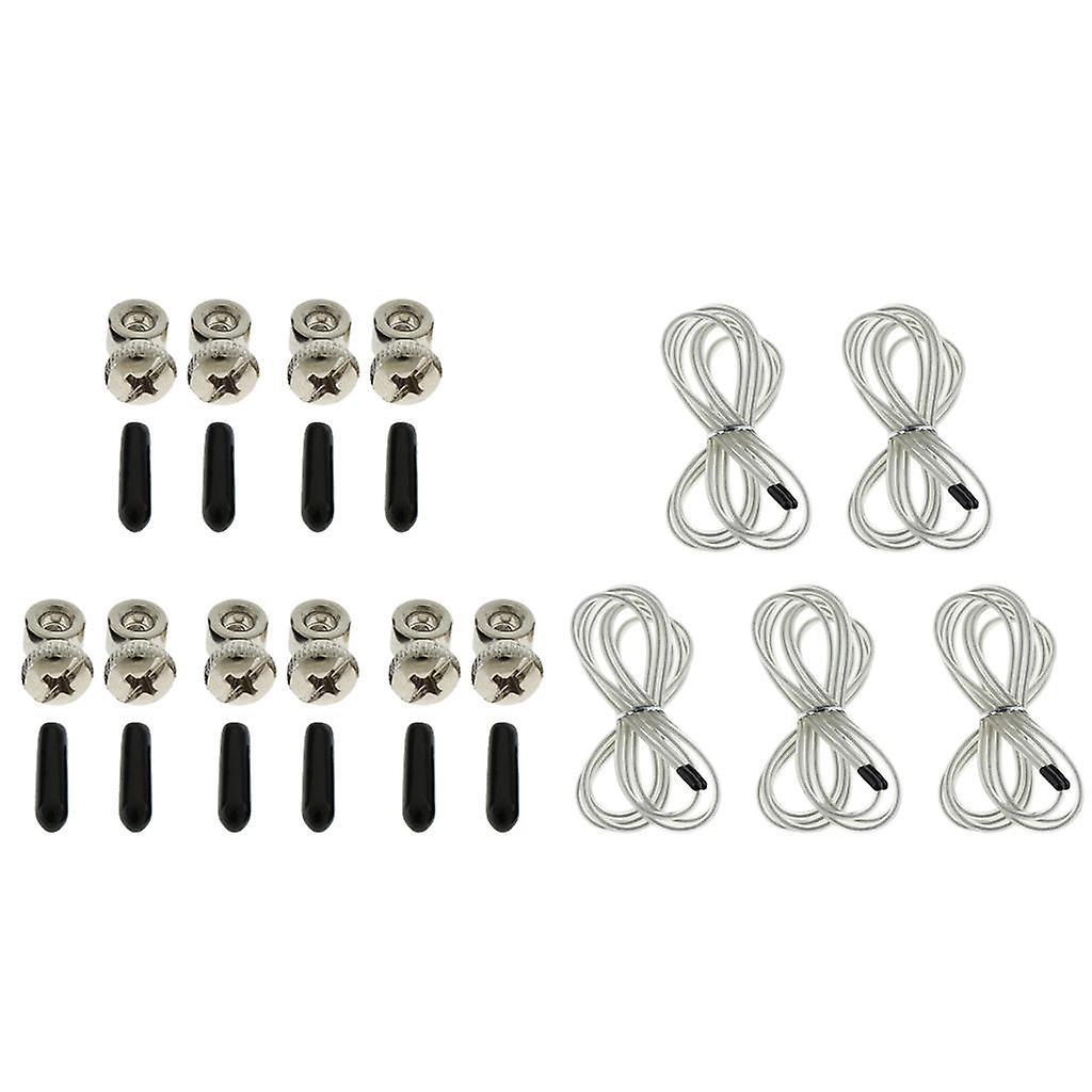 Replacement Jump Rope Cord Speed Rope Cable Adjustment Screws End Cap Silver