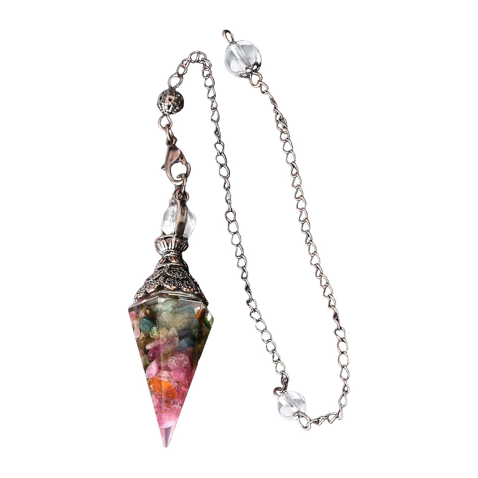 Krystall Pendel Naturstein Pendler Anheng for Spådom Dowsing