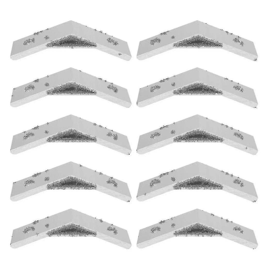 10pcs 135 Degrees Bracket Angle, Aluminum Silver Corner Braces(3030)