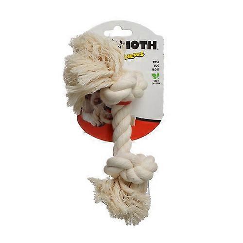 Mammoth Pet Products Flossy Chews Rope Bone - White, Small (9" Long)