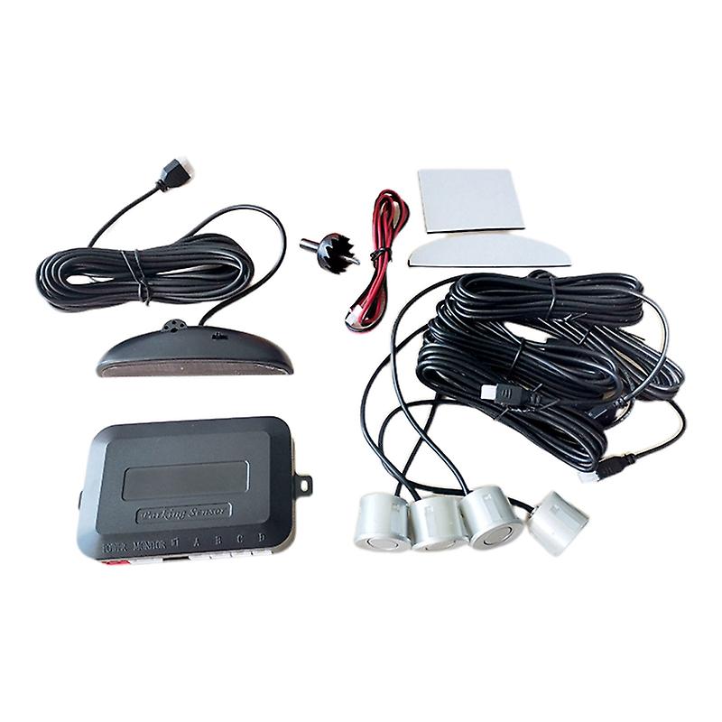 4 Parking Sensor Car Auto Backup Reverse Rear Radars Sound System Alert Alarm