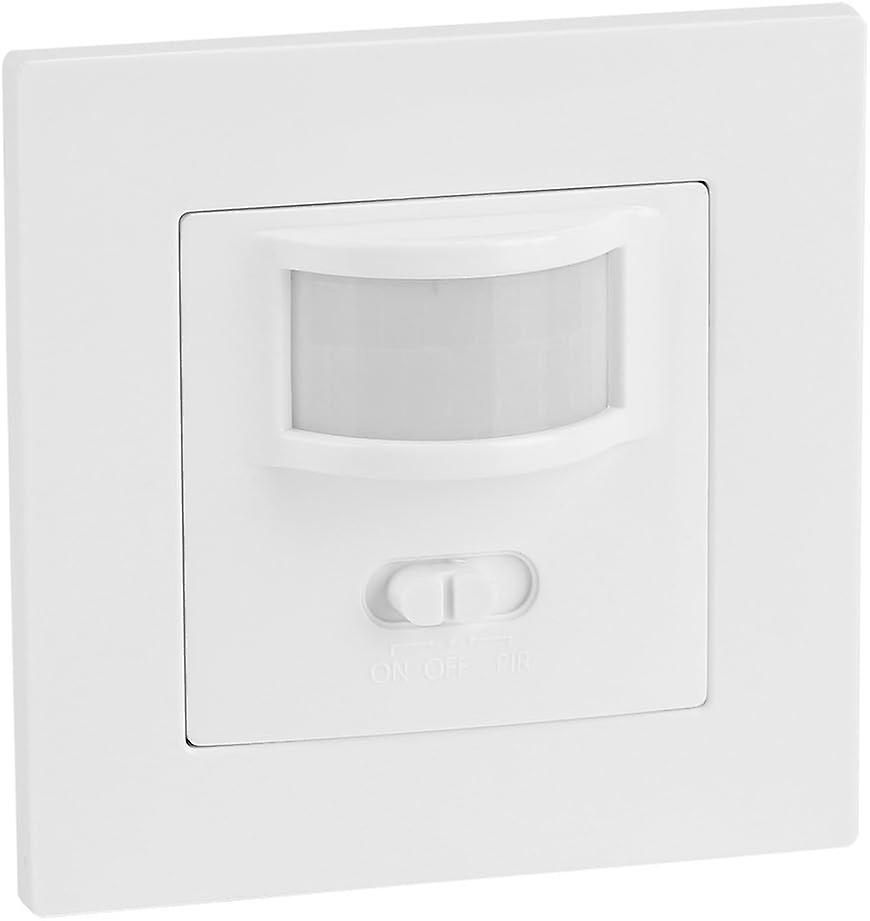 Motion Sensor Light Switch, Wall Mounted Pir Light Switch, Ac 110v-240v Pir Movement Sensor Light Switch With Occupancy Sensor Indoor Wall Flush Mount
