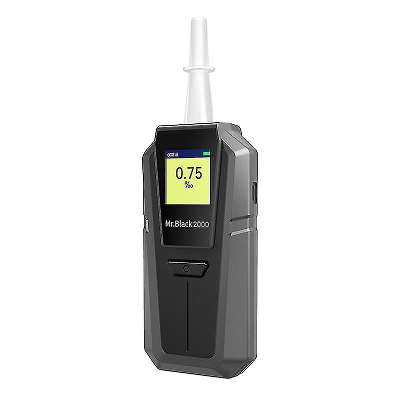 Alcohol Tester Quick Continuous Test Memory Function Test High Precision Digital Breathalyzer Rechargeable Lcd Display