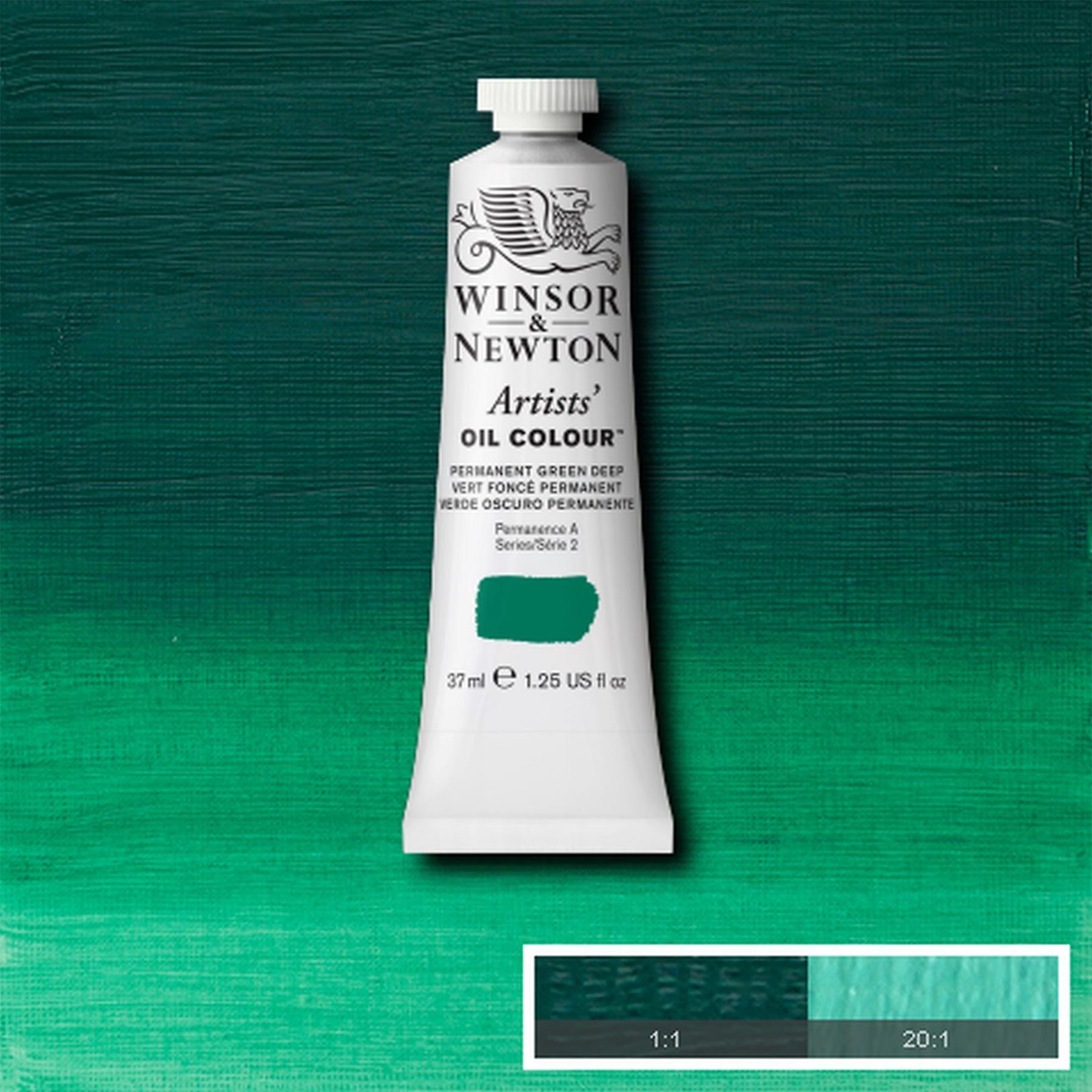 Winsor & Newton 艺术家油彩 - 永久绿色深 - 37ml