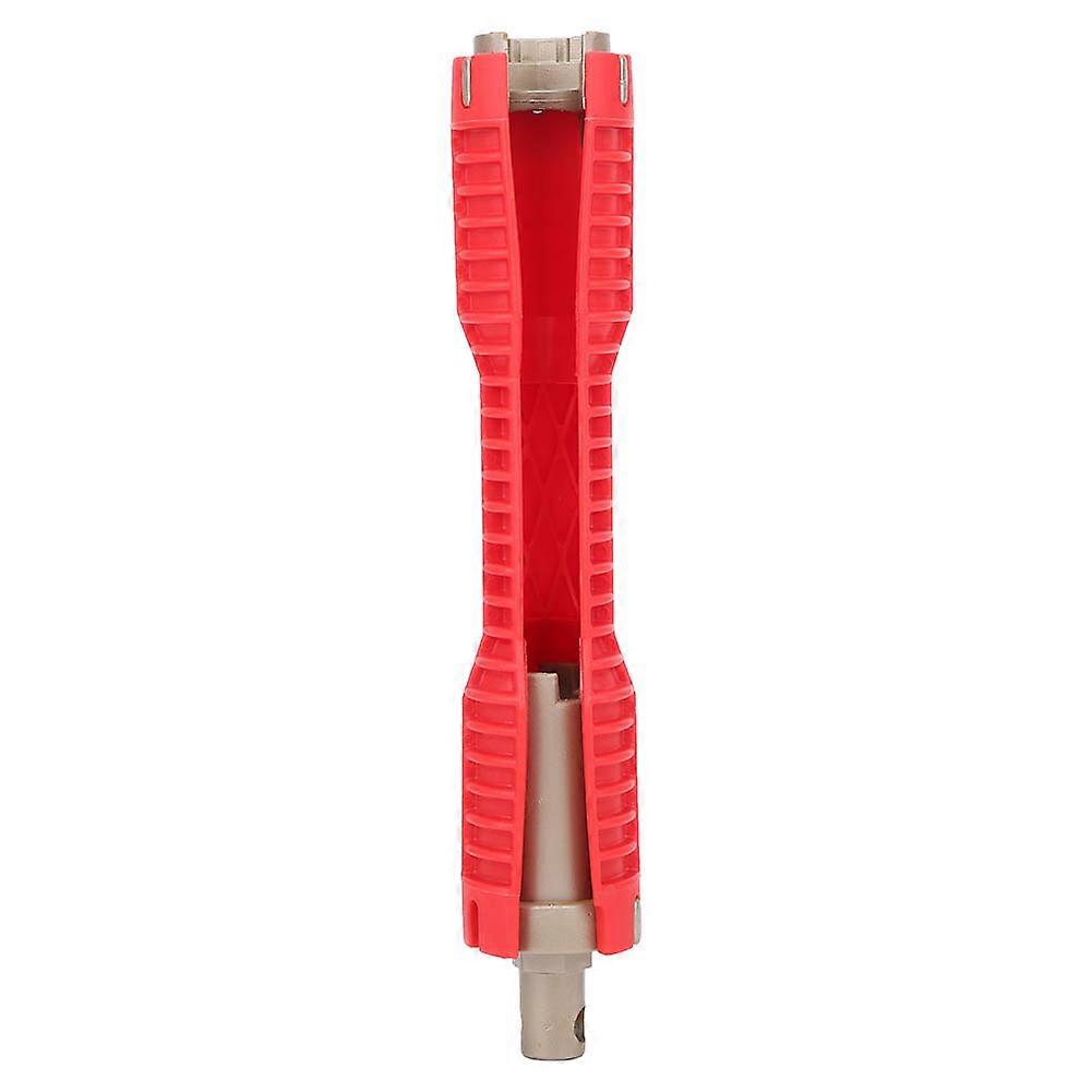 Clé multifonction pour tuyau d'eau, robinet d'évier, clé à douille, outils de plomberie pour usage domestique, rouge