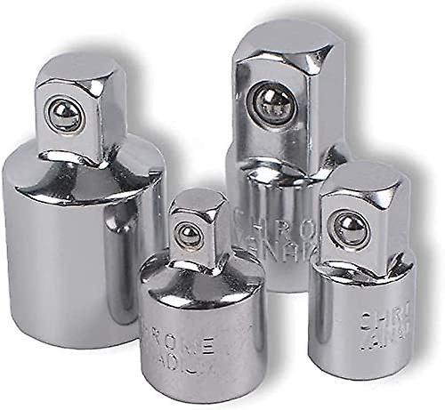 4pcs Ratchet Socket Adapter Ratchet Socket Adapter 1/2 to 3/8-3/8 to 1/2-1/4 to 3/8-3/8 to 1/4 Socket Reducer for Sockets and Bits