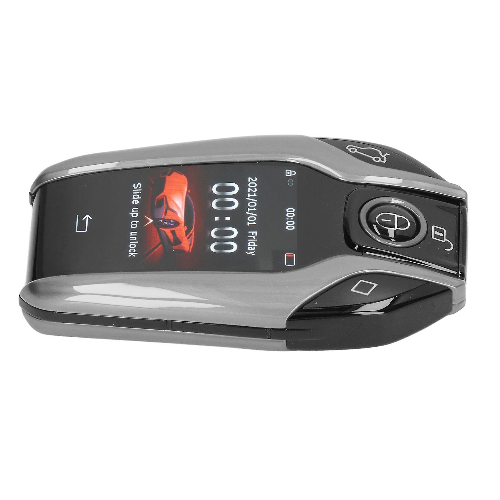 Universal TK800+ LCD Touch Screen Smart Key Remote Keyless Entry for All Start Stop Engine Button Models Silver 