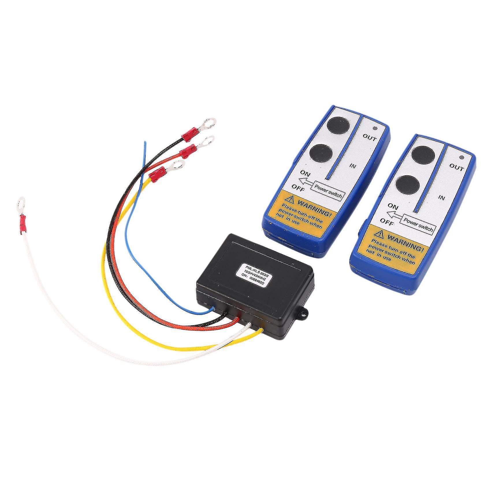 12v Recovery Wireless Winch Remote Control 2 Handset Switch For Atv Suv
