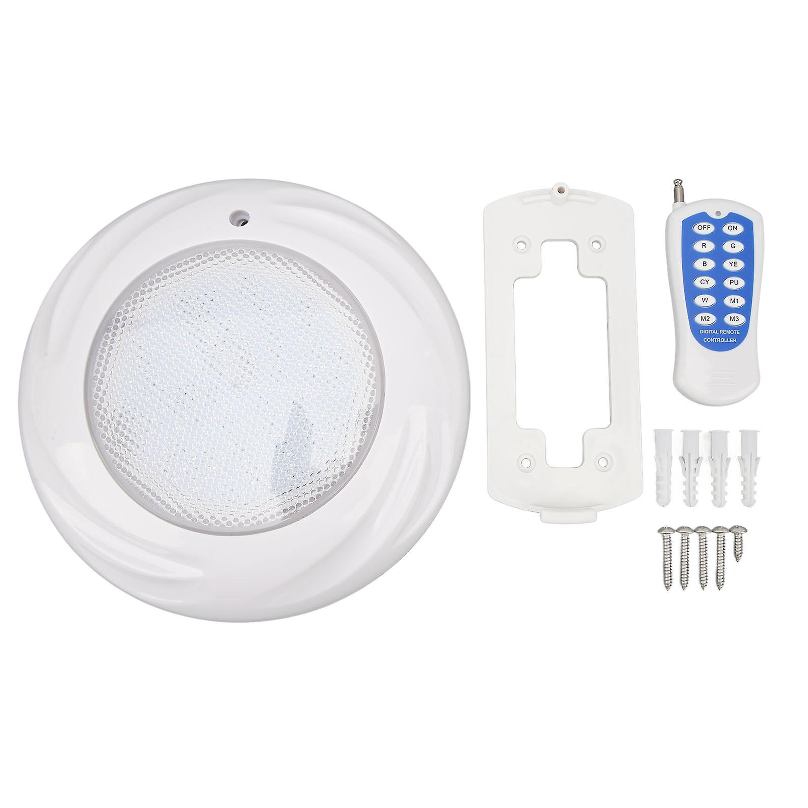 RGB LED Pool Light with Remote Control AC12V 18W IP68 Waterproof 7 Colors Color Change Underwater Pool Light