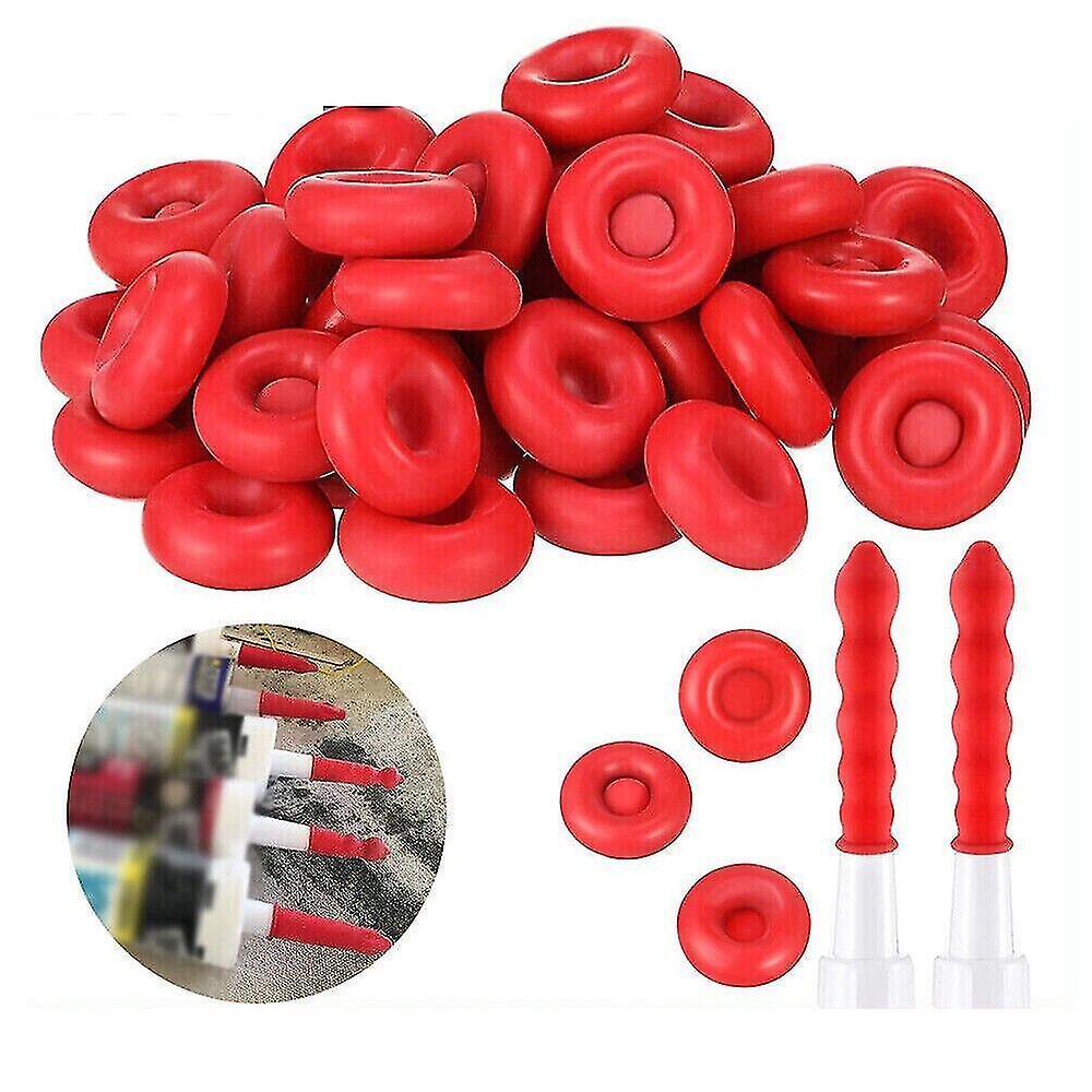Caulk Cap Caulk Saving Cap Caulk Sealer Saver Open Caulking Tube Do uszczelniania i konserwacji, czerwony