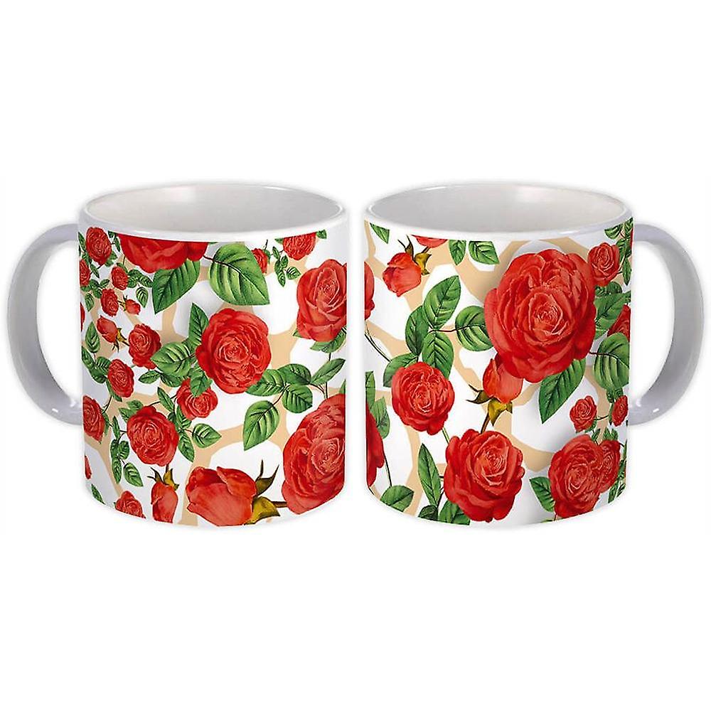 Gift Mug: Red Roses Flower