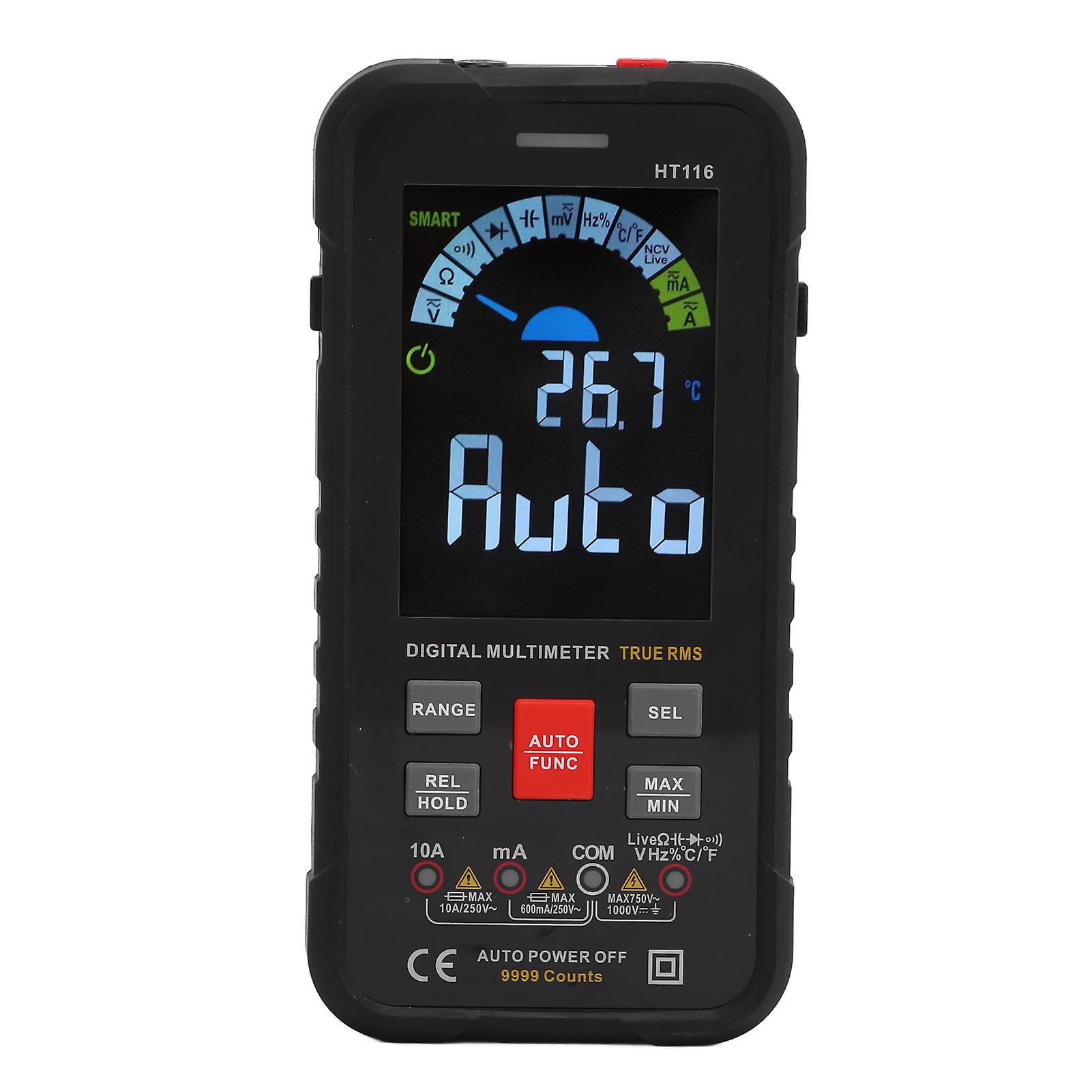 HT116 LCD Digital Multimeter 9999 Counts AC/DC Voltage 750V