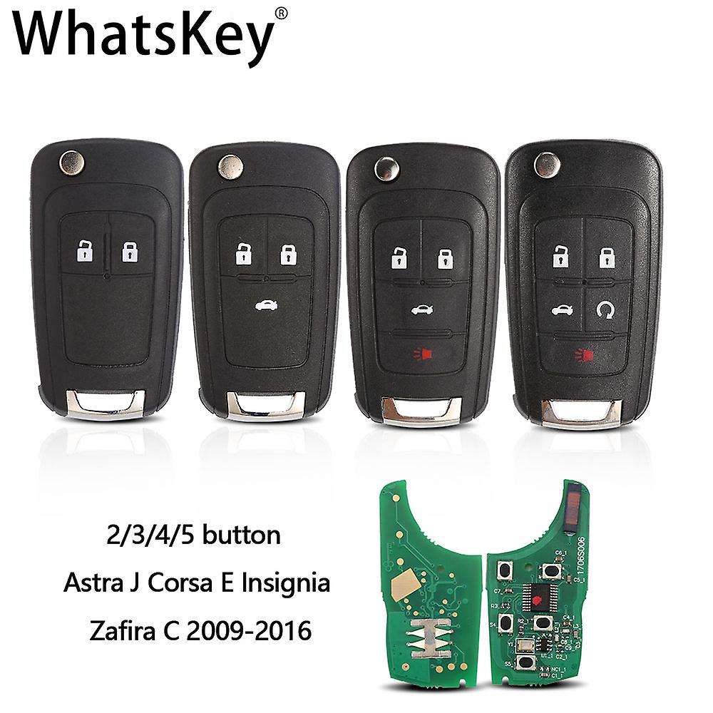 2/3/4/5 Button Flip Remote Control Key Pcf7941 For Opel/vauxhall 433mhz Astra J Corsa E Insignia Zafira C 2009-2016 Folding Key