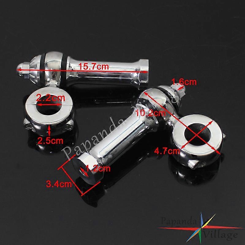 Polish Flanders Style 7/8 Handlebar Clamps Old School 22mm Custom Handlebar Risers For Harley Cafe Racer Chopper Bobber