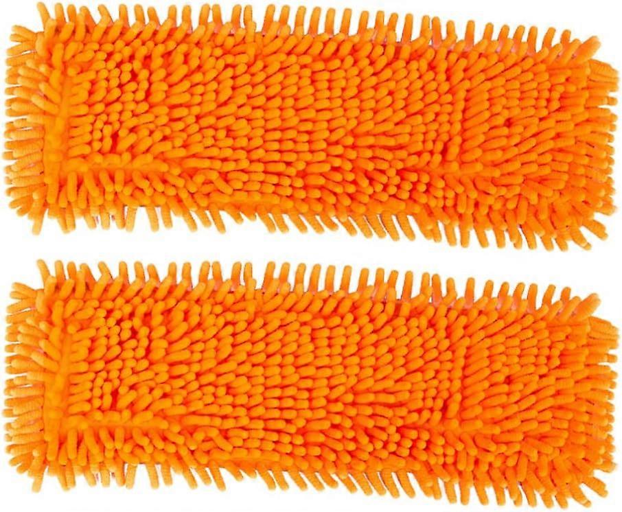 2Pcs Cleaning Pad Mop Refill Mop Head Clean Cleaning Cloth Microfiber Mop Head Self-Extrusion Clamshell Mops Headrest