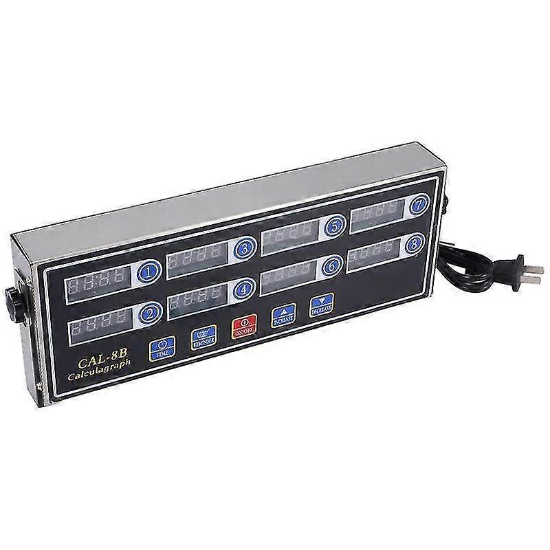 CAL-8B Bärbar Kalkylator, 8 Kanals Digital Timer, Kök Matlagningstid LCD Display Klocka Sha