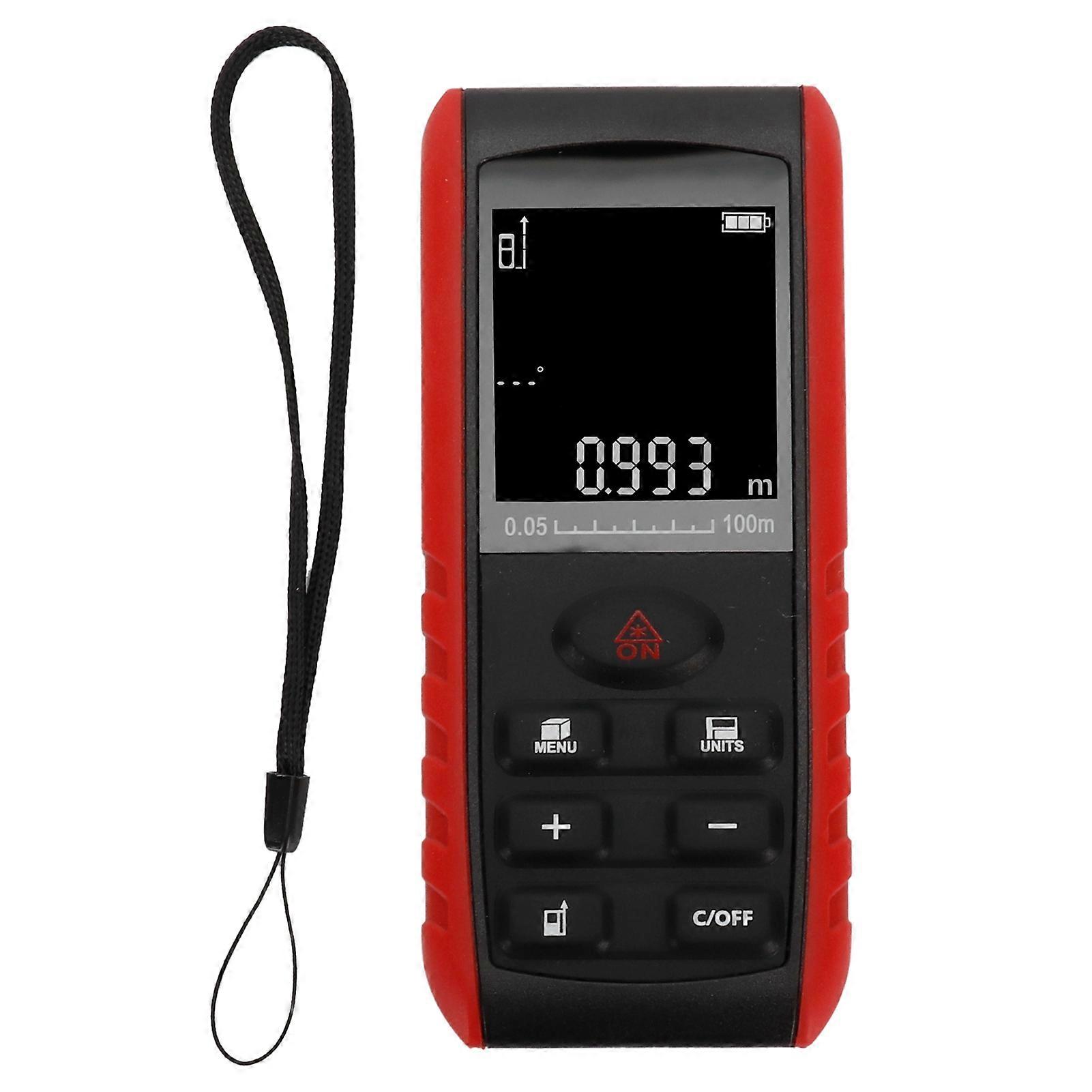 KXLE100 Infrared Distance Meter IP54 Waterproof Portable Digital Rangefinder 0.05100m